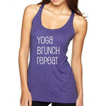 Yoga Brunch Repeat - Tri - Blend Racerback - Effing Gear