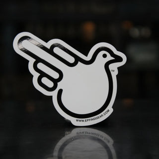 Black and White Bird Stickers - 8 Pack - Effing Gear