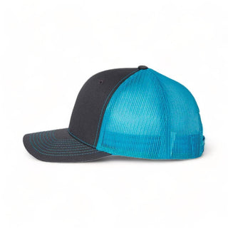 Real Man Blue Mesh Snapback Trucker Hat - Effing Gear