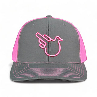 Real Man Pink Mesh Snapback Trucker Hat - Effing Gear