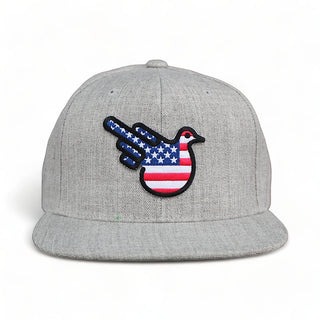 The American Snapback Flat Bill Hat - Effing Gear