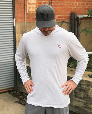 The Bowman Hooded Long Sleeve (White) - Effing Gear