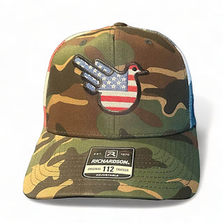 The Camo Stars & Stripes American Bird Trucker - Effing Gear