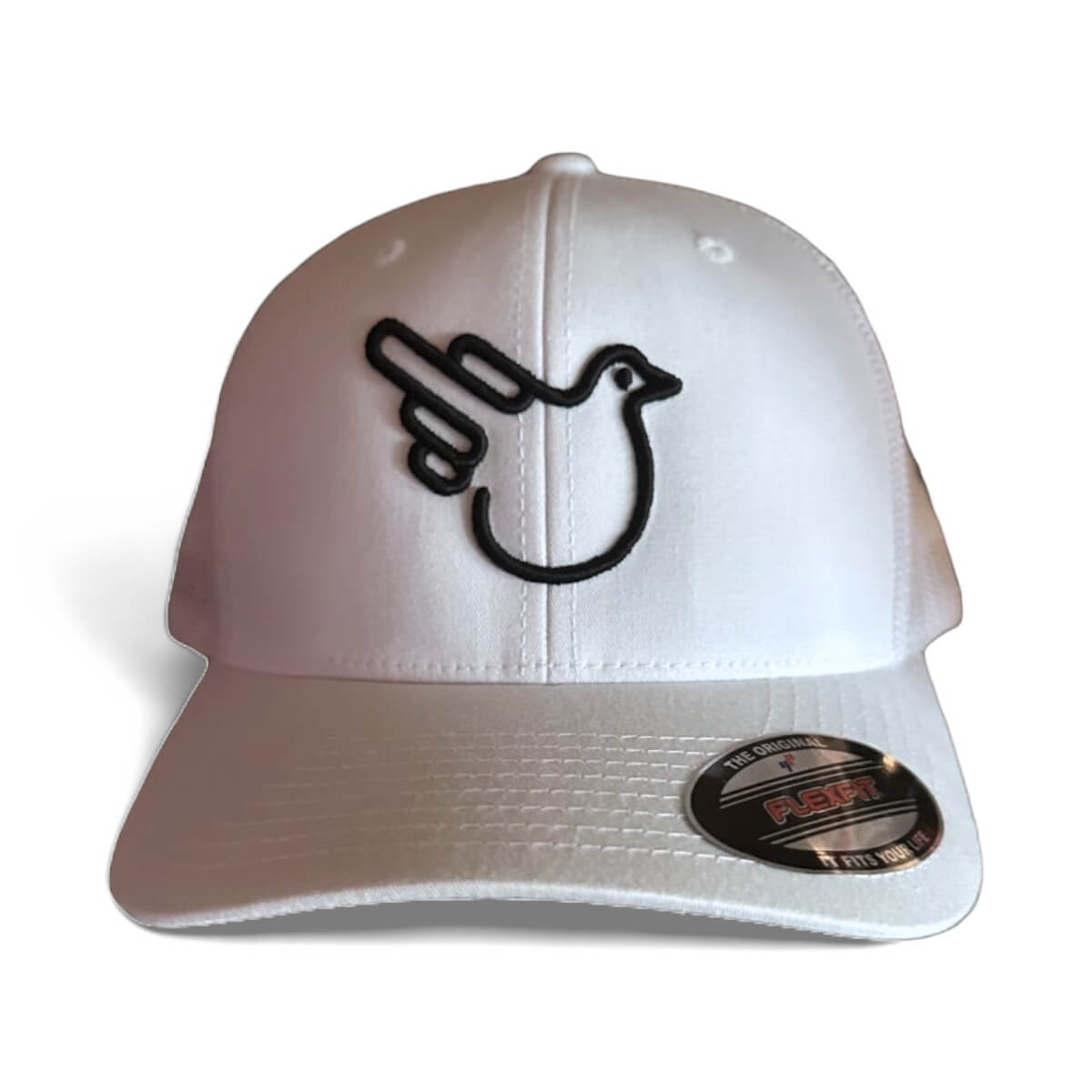 Men's White Classic Fin Performance Flex Fitted Trucker Hat – Guy