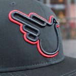 The Jimothy Red and Black Flat Brim - Effing Gear