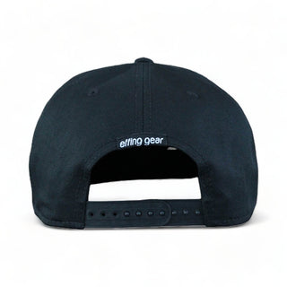 The Snowbird Black and White Flat Bill Snapback - Effing Gear