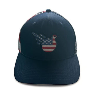 The Stars & Stripes American Bird Trucker Snapback - Navy - Effing Gear