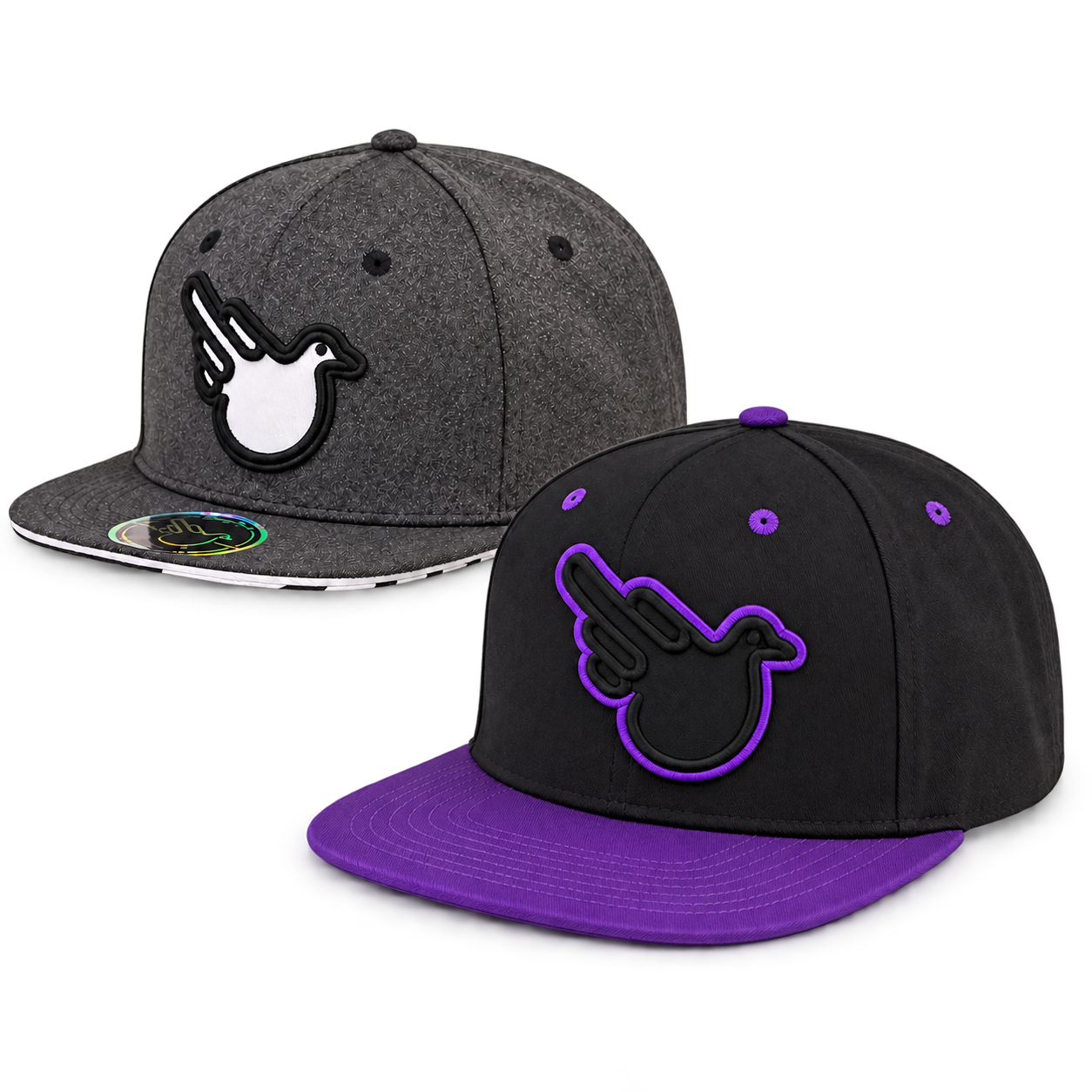 Billiam and Purple Rain flatbill hats